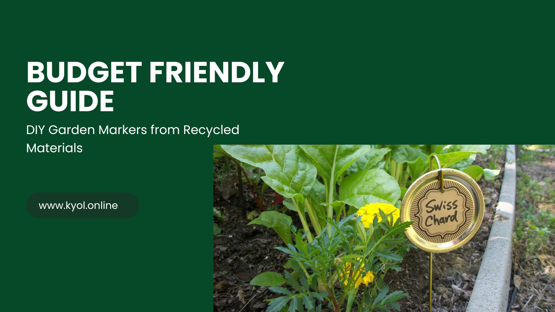 DIY Garden Markers from Recycled Materials