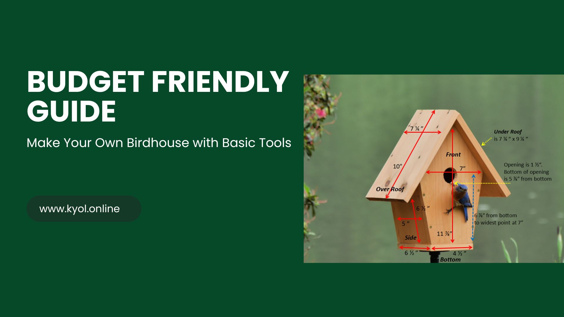 Make Your Own Birdhouse with Basic Tools