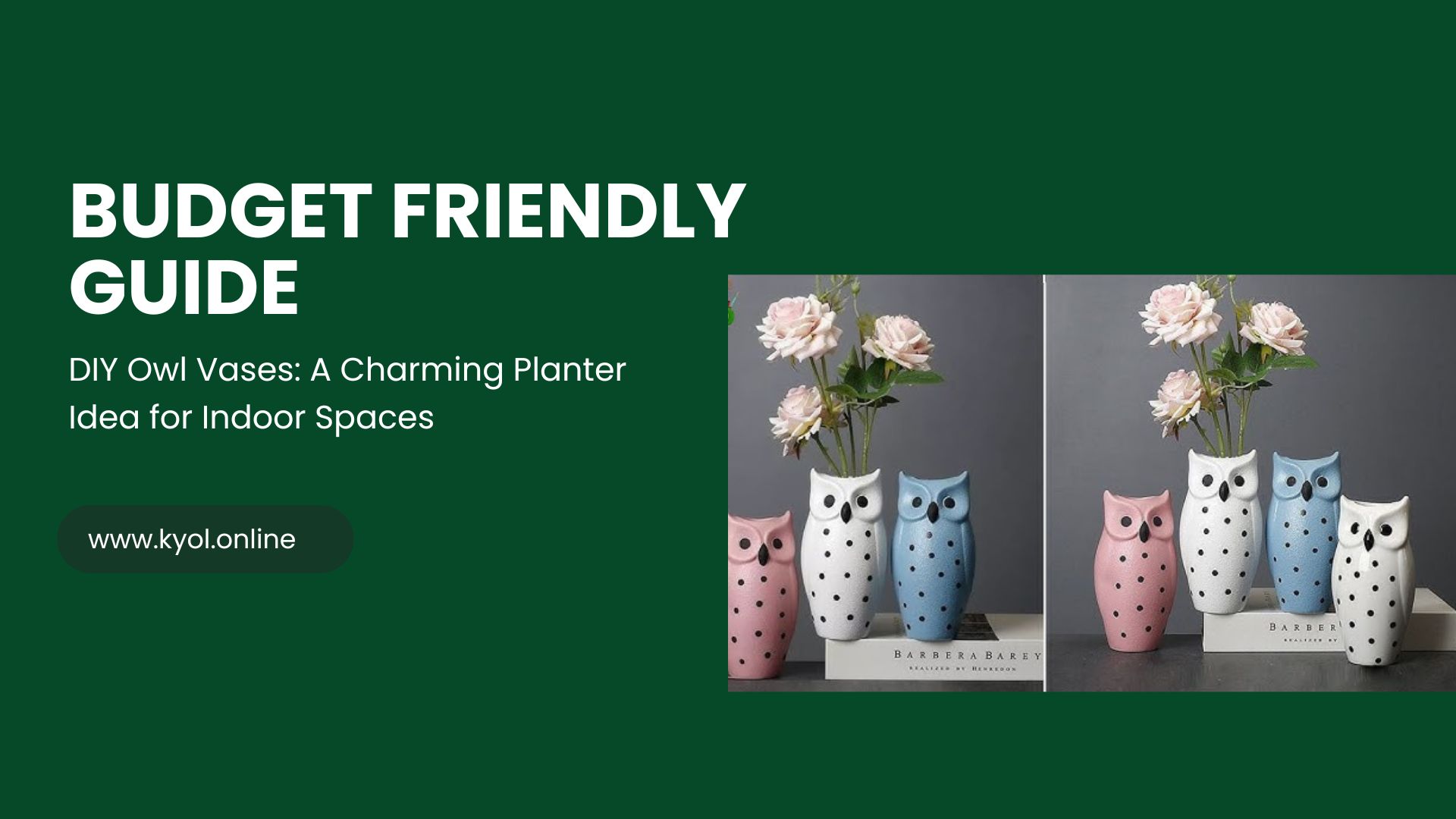 DIY Owl Vases: A Charming Planter Idea for Indoor Spaces