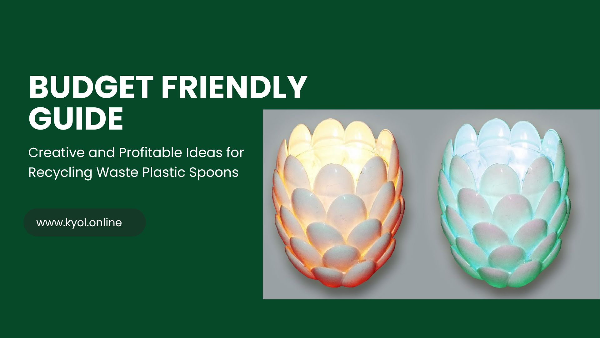 Creative and Profitable Ideas for Recycling Waste Plastic Spoons