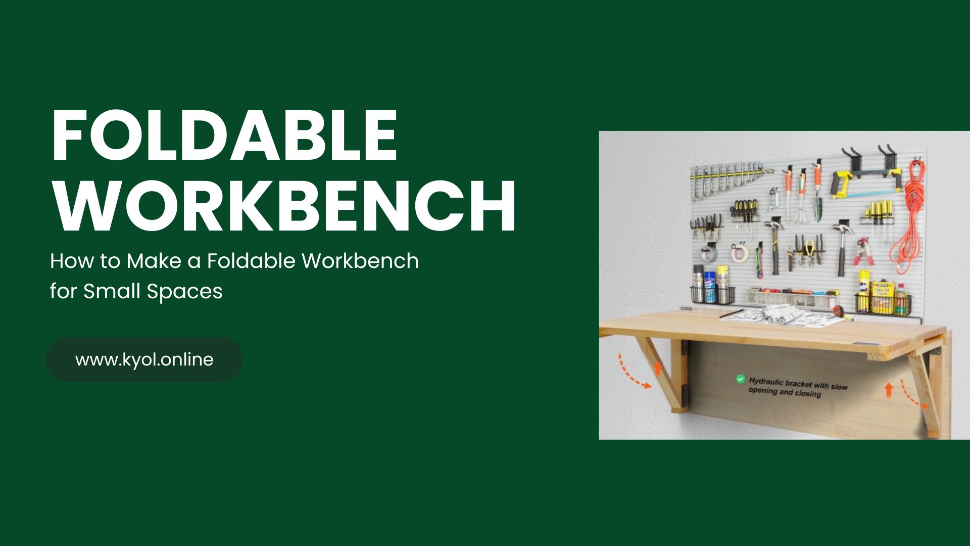 How to Make a Foldable Workbench for Small Spaces