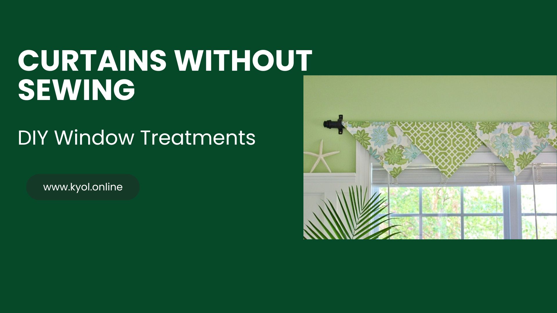 DIY Window Treatments How to Make Curtains Without Sewing