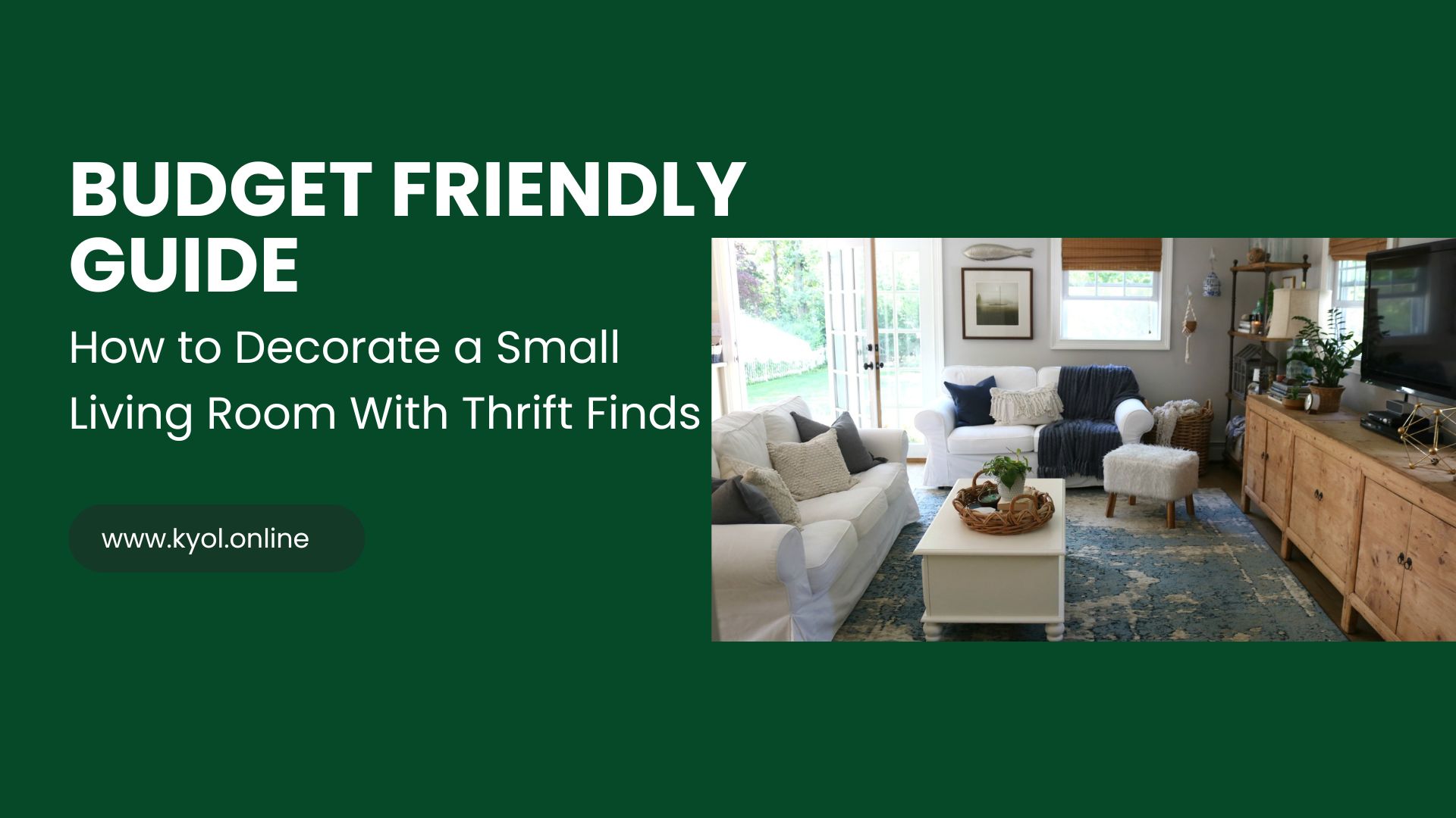 How to Decorate a Small Living Room With Thrift Finds